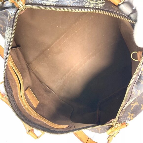 LOUIS VUITTON Monogram Christopher Nemeth collab KeepallBandouliere45 Duffle Bag - Picture 14 of 16